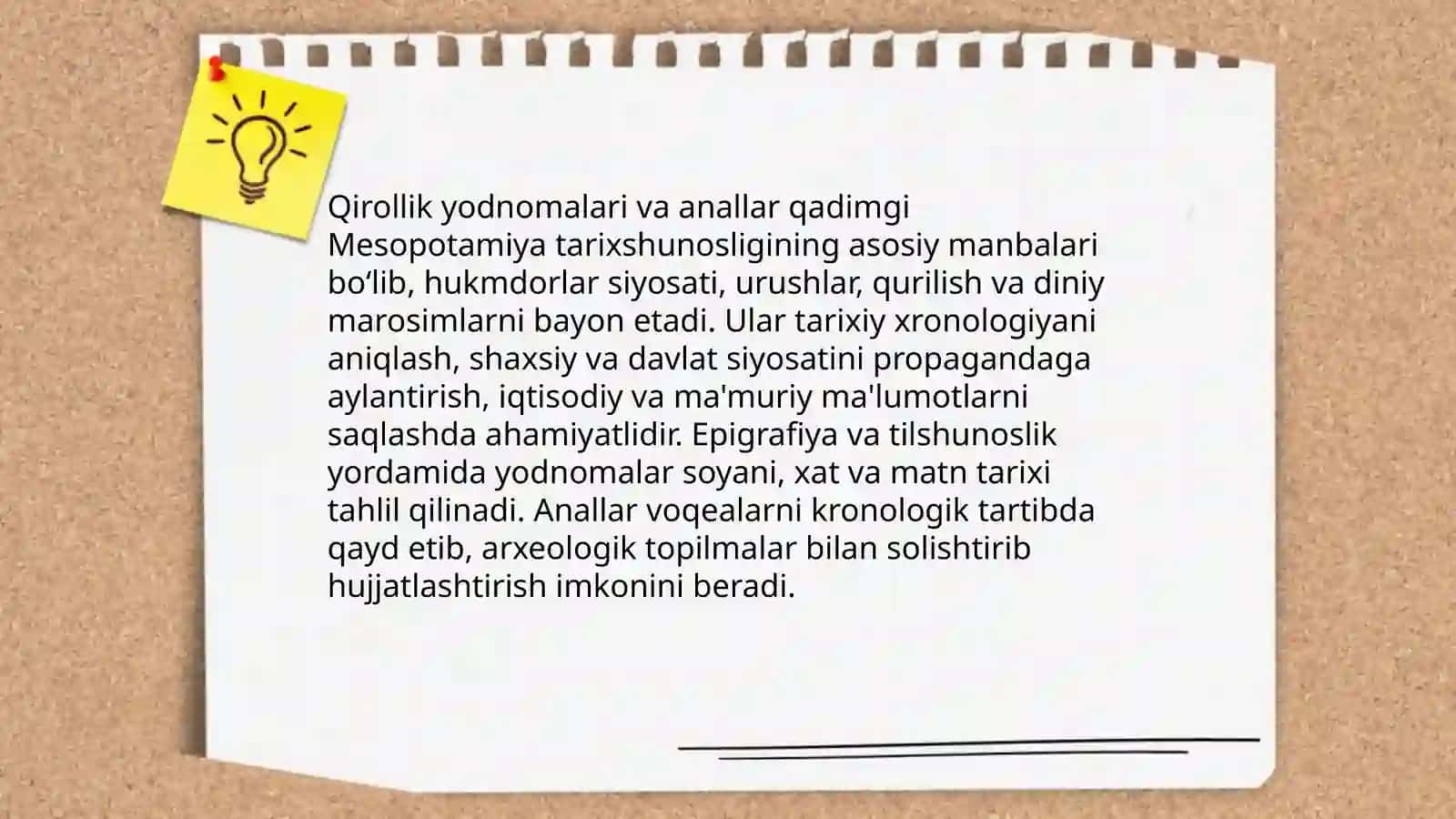 Qadimgi Mesopotamiya tarixshunosligi va manbashunosligining asosini tashkil etuvchi omillar 4