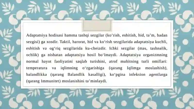 Maktabdezadaptatsiyasi va unibarta refetish yo’llari 4