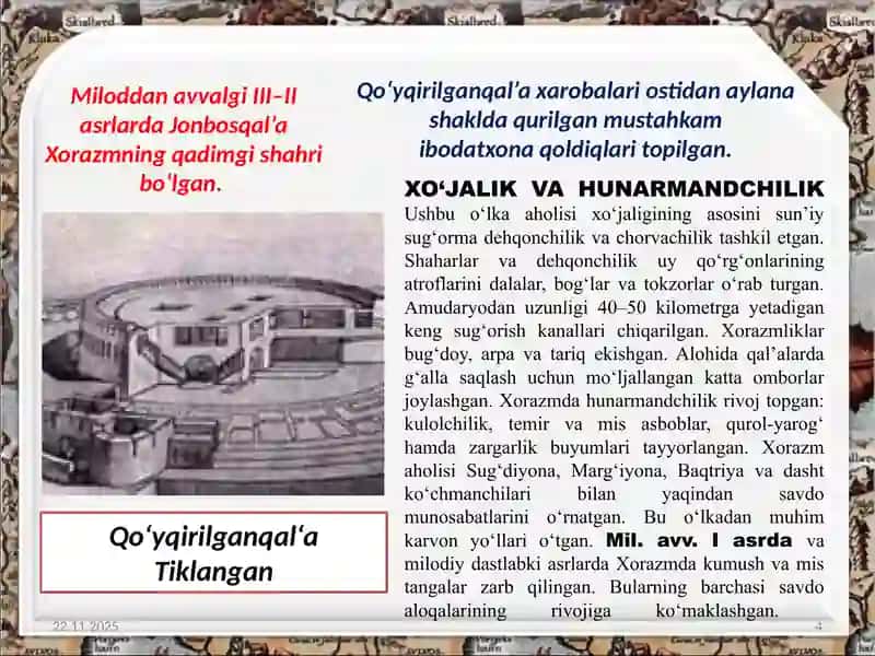 Qadimgi Qang‘ va Xorazm davlati. Xitoy Davan munosabati 4