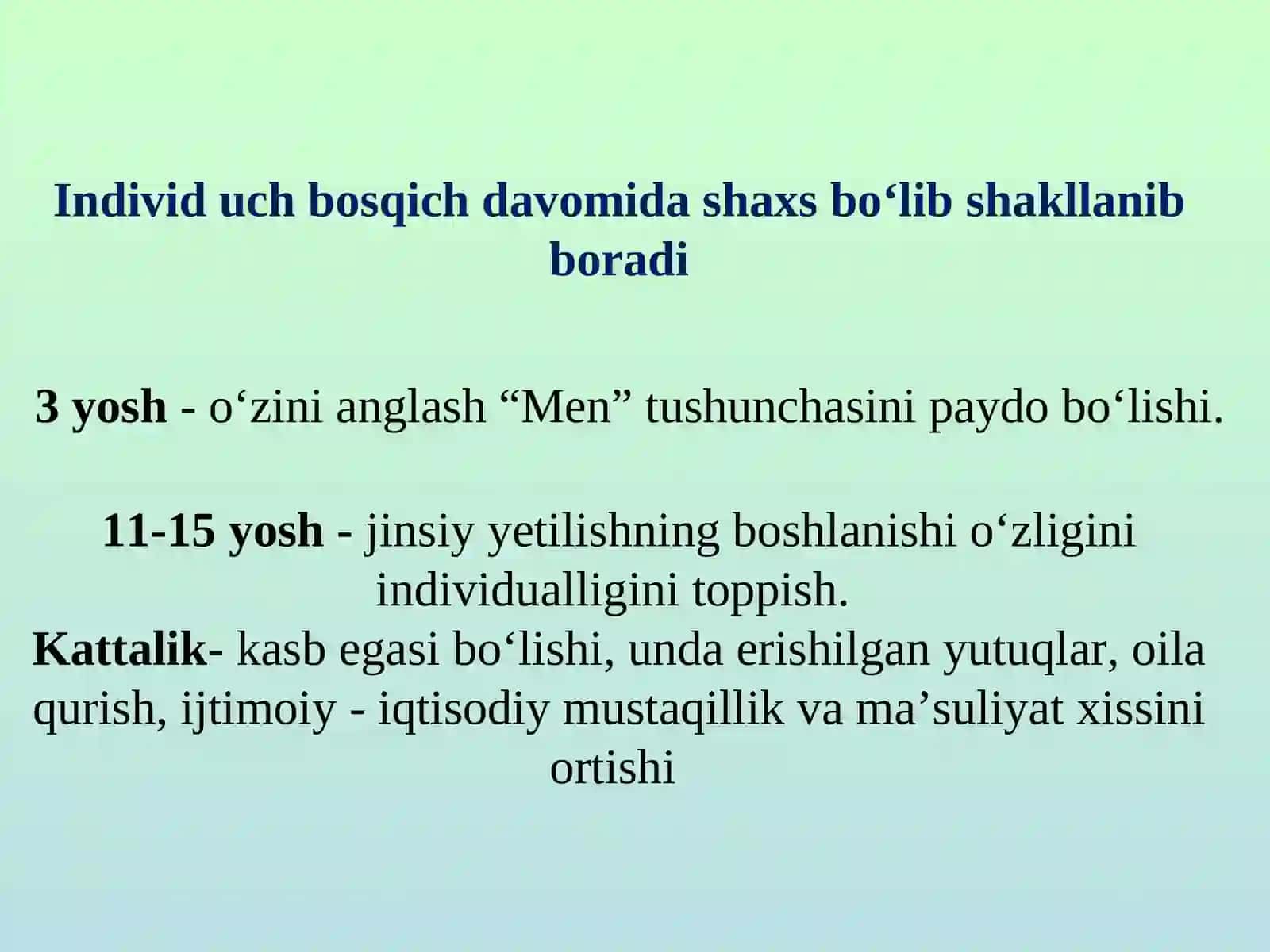 SHAXS IJTIMOIYLASHUVI VA IJTIMOIY XULQ-ATVOR 4