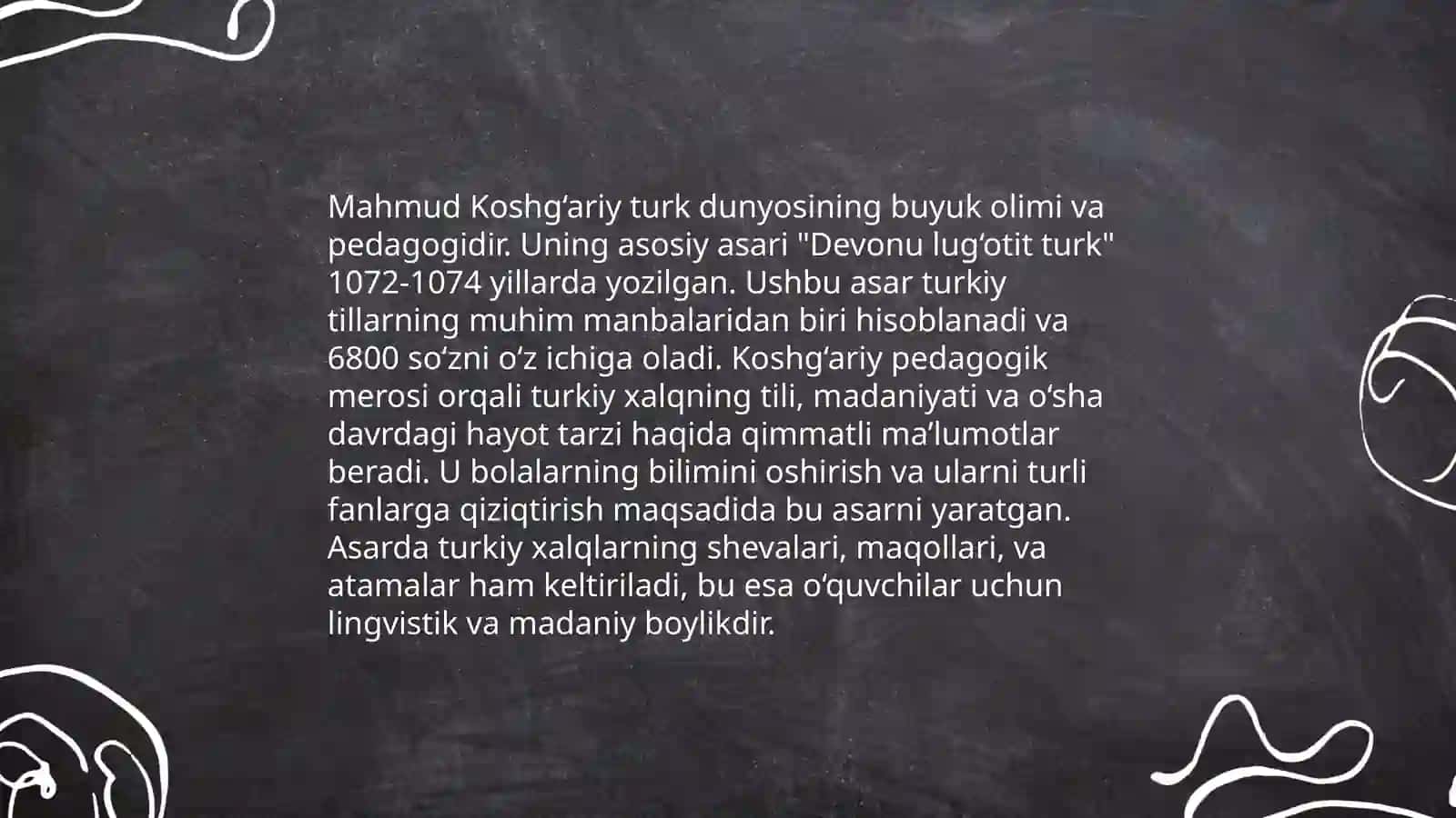Mahmud Koshg'ariyning pedagogik qarashlari 4