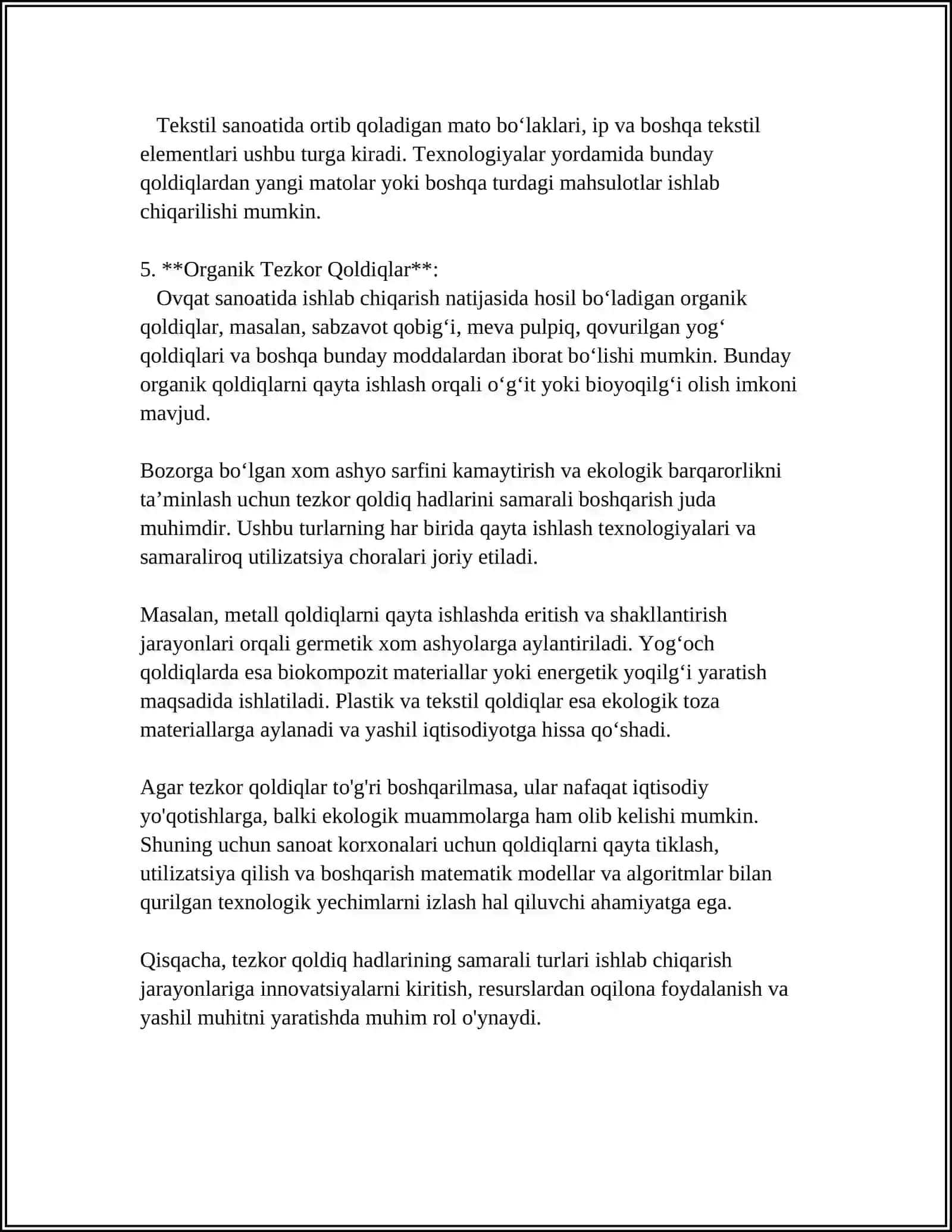 TEYLOR FORMULASI QOLDIQ HADININ TURLARI 4