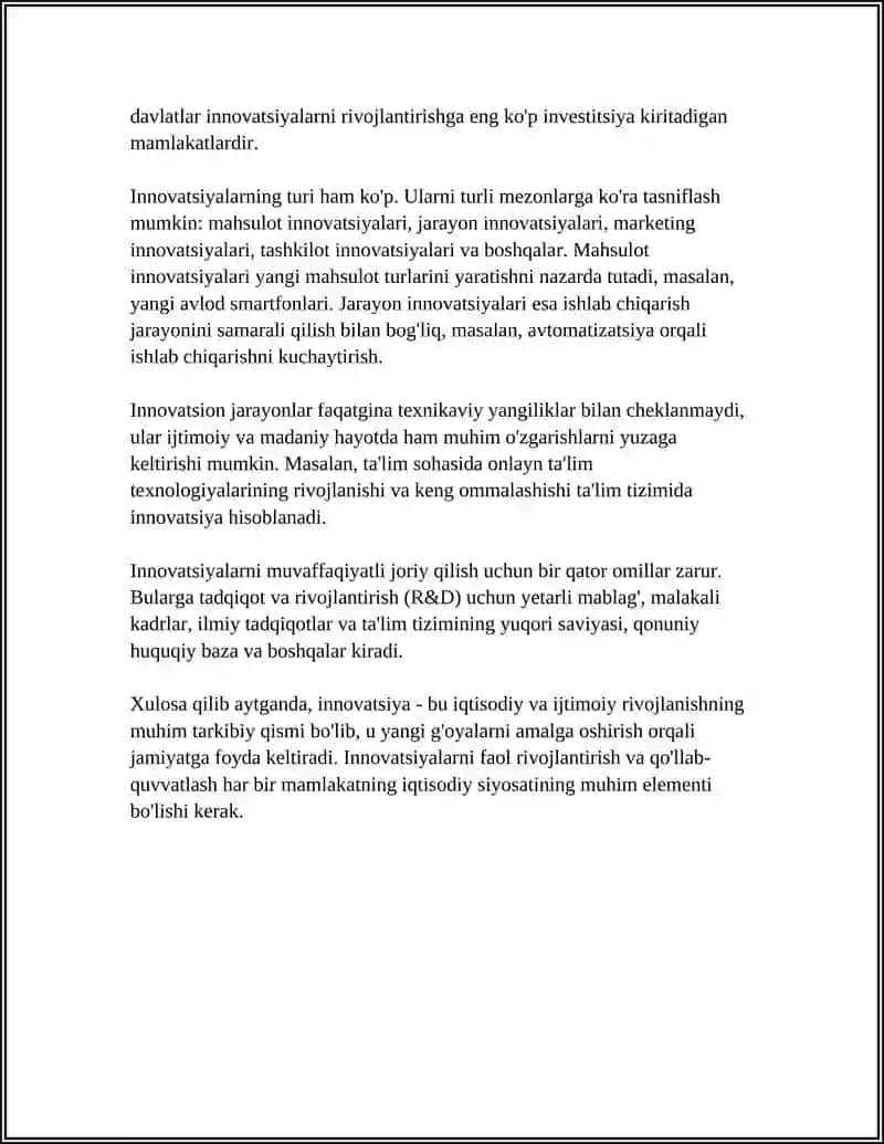 INNOVATSIYA TUSHUNCHASI VA UNING TAHLILI 4