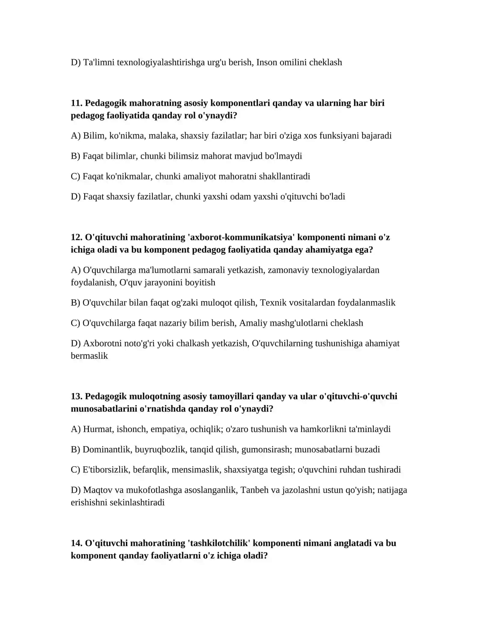 Pedagogik fikir tarixi va mahorat 4