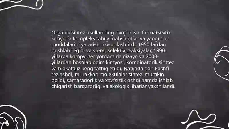Hozirgi zamon farmatsevtik kimyo fanining rivojlanish tarixi 4