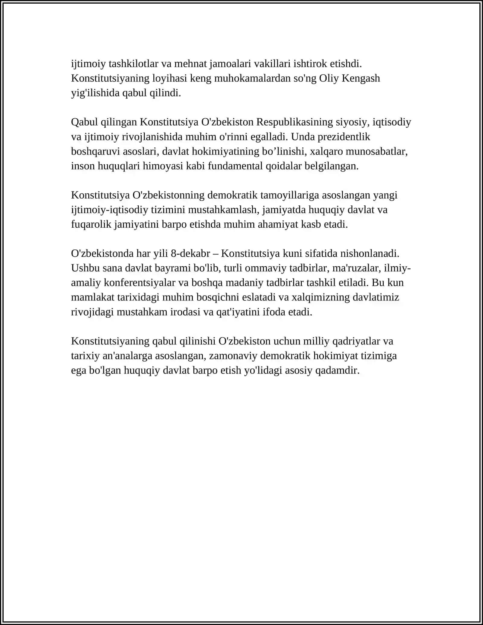 Konstitutsiyaning Qabul Qilinishi 4