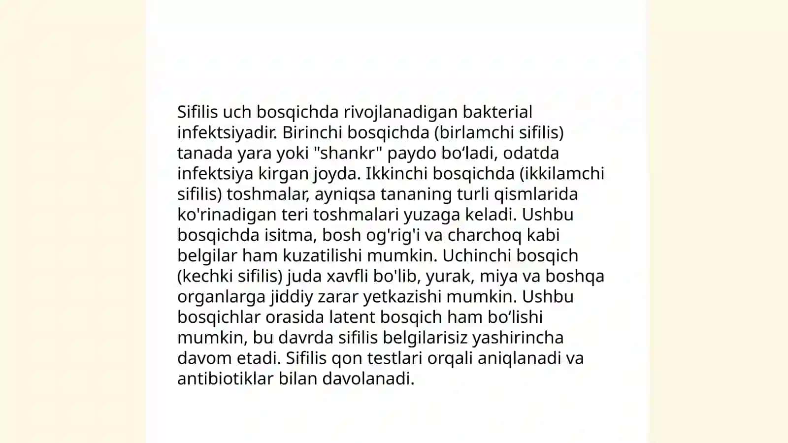 Teri-tanosil kasalliklari.Sifilis.Gonoreya.Chlamydia 4