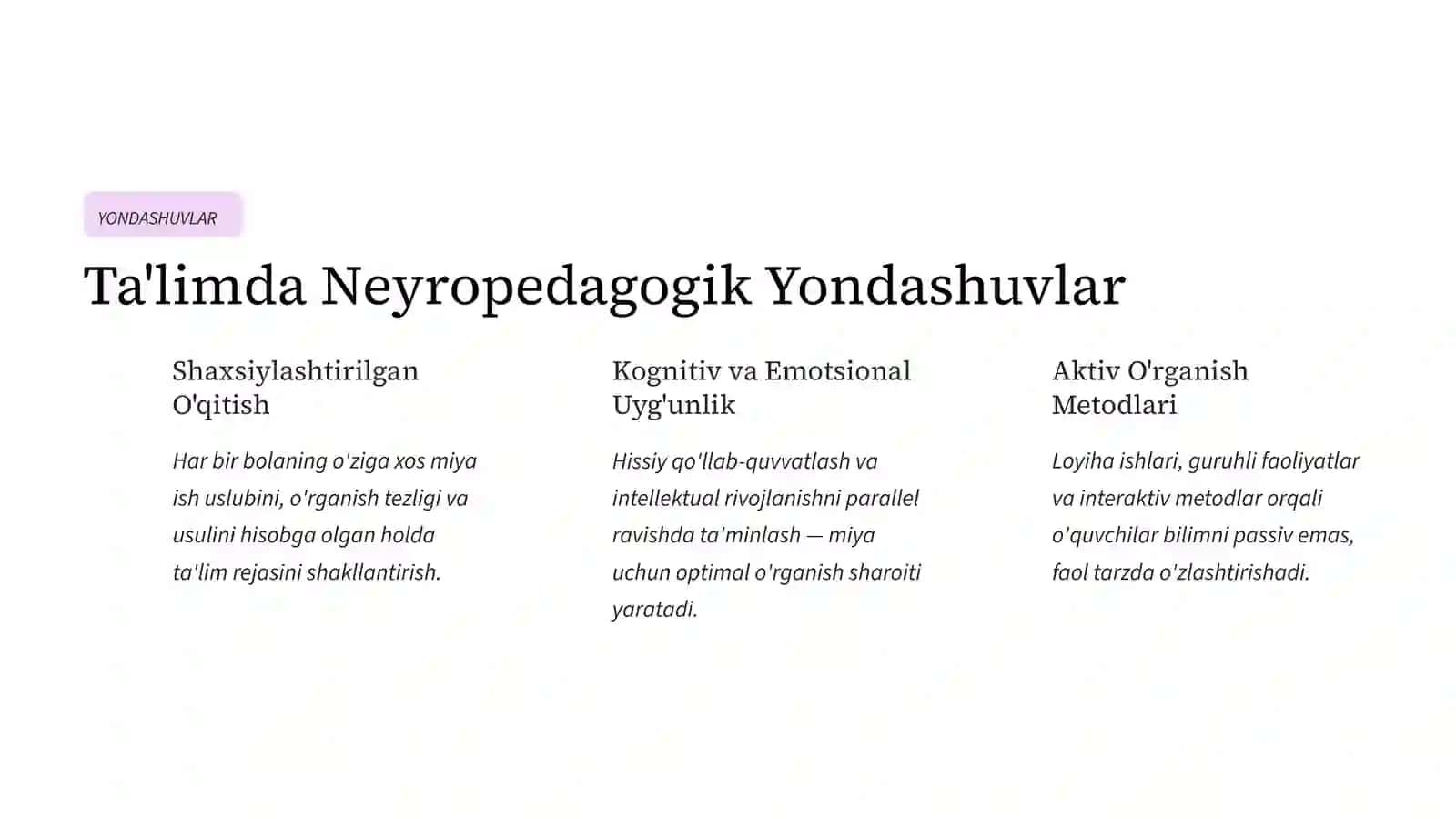 Neyropedagogika: Ta'limning Ilmiy va Amaliy Asoslari 4
