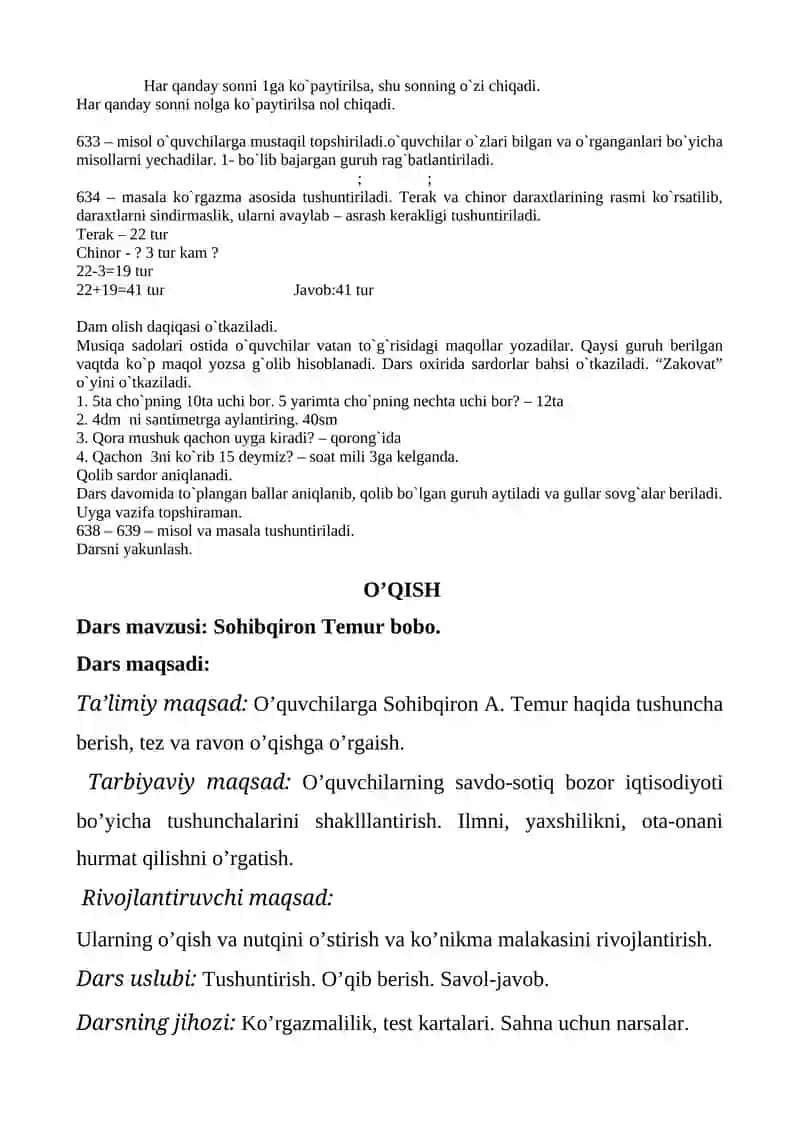 So`z mulkining sultoni Alisher Navoiy haqida. Dars ishlanma 4