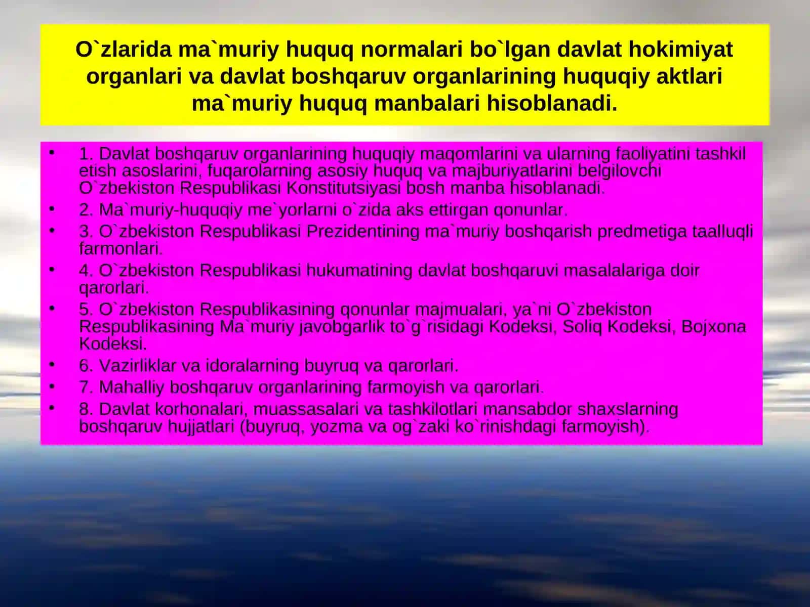 O`zbekiston Respublikasi Davlat hokimiyat organlari 4