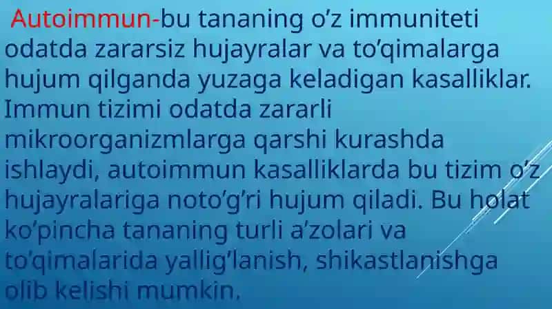 Autoimmun va allergik kasalliklar 4