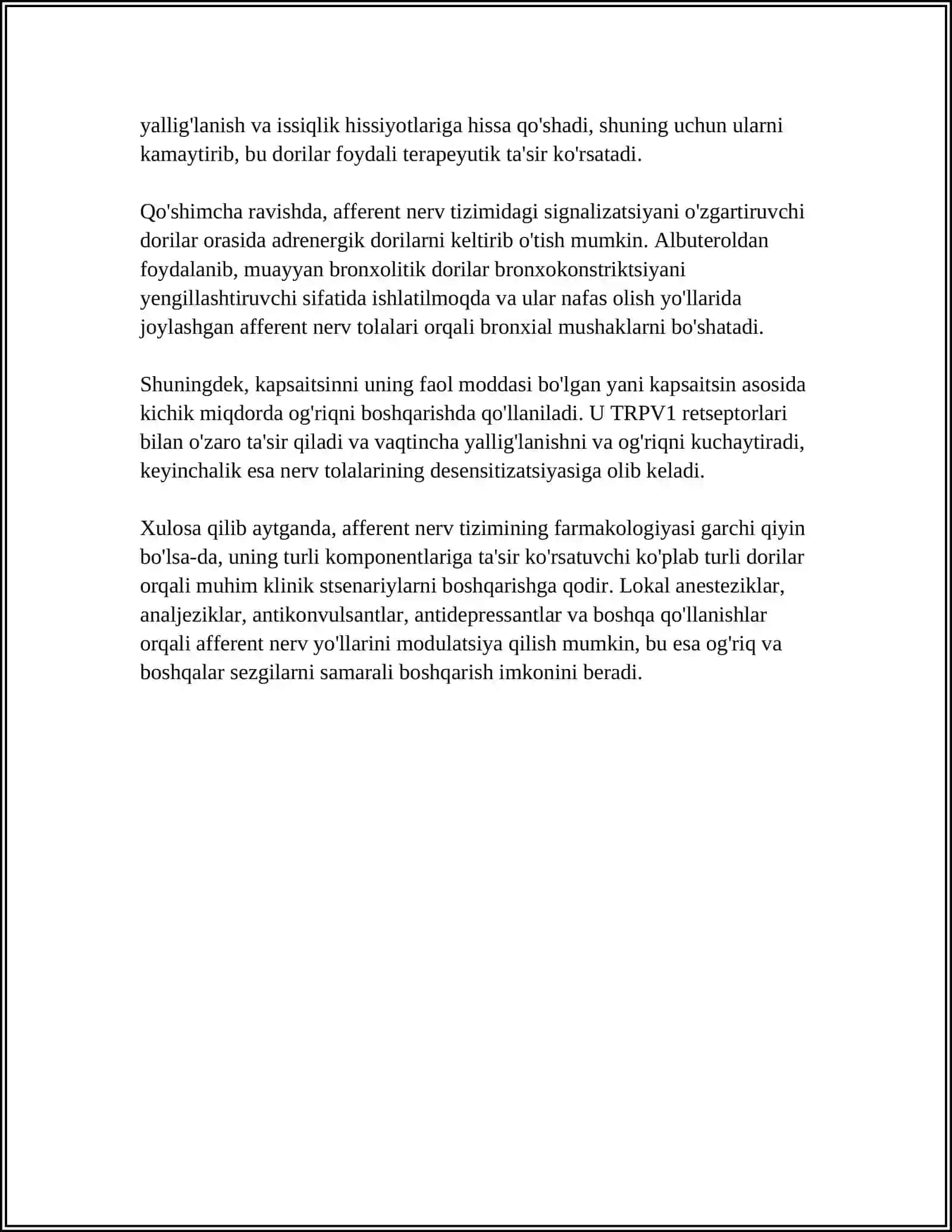 AFFERENT NERV TIZIMIGA TASIR ETUVCHI VOSITALAR 4