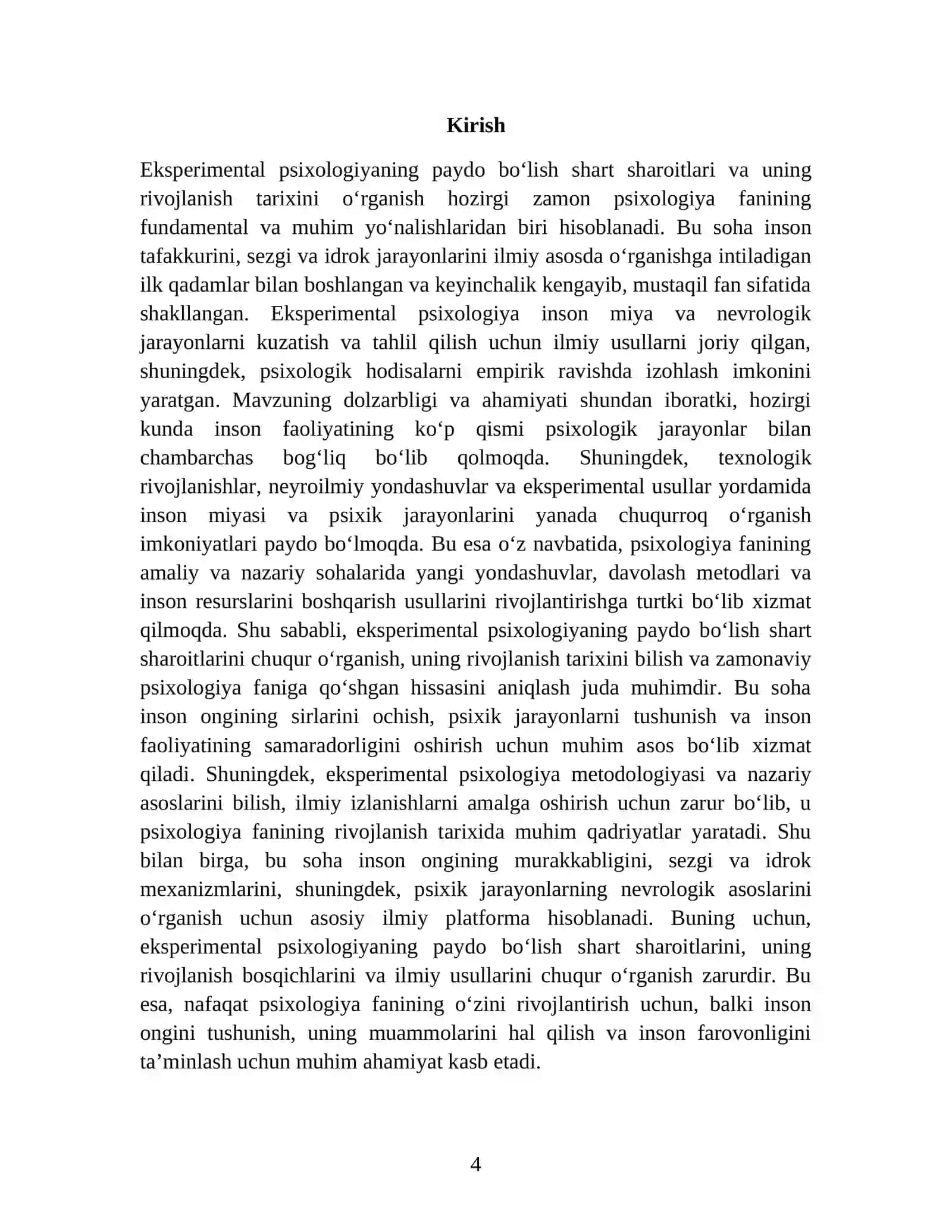 EKSPERIMENTAL PSIXOLOGIYANING PAYDO BOLISH SHART SHAROITLARI 4