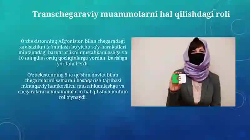 O'zbekistonning Markaziy Osiyoda tinchlik va baraarorlikni ta’minlashdagi oʻrni 4