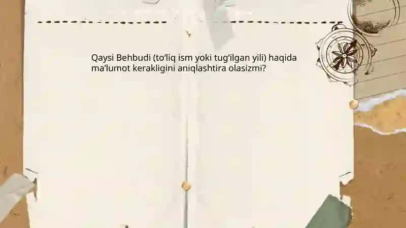 Behbudiyning hayoti 4
