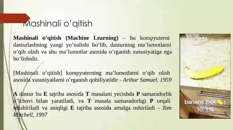 Mashinali o‘qitish. Mashinali o‘qitish turlari 4