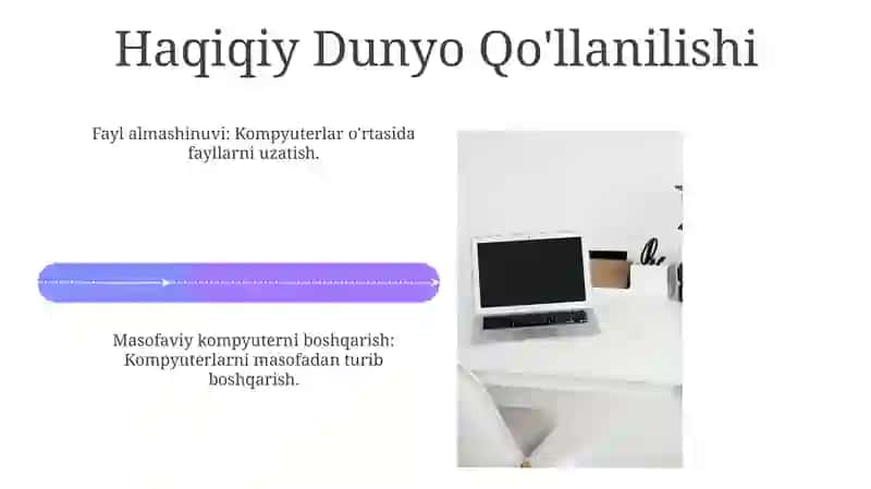 Internet xizmatlari(fayl almashish, kompyuterni masofadan boshqarish) 4