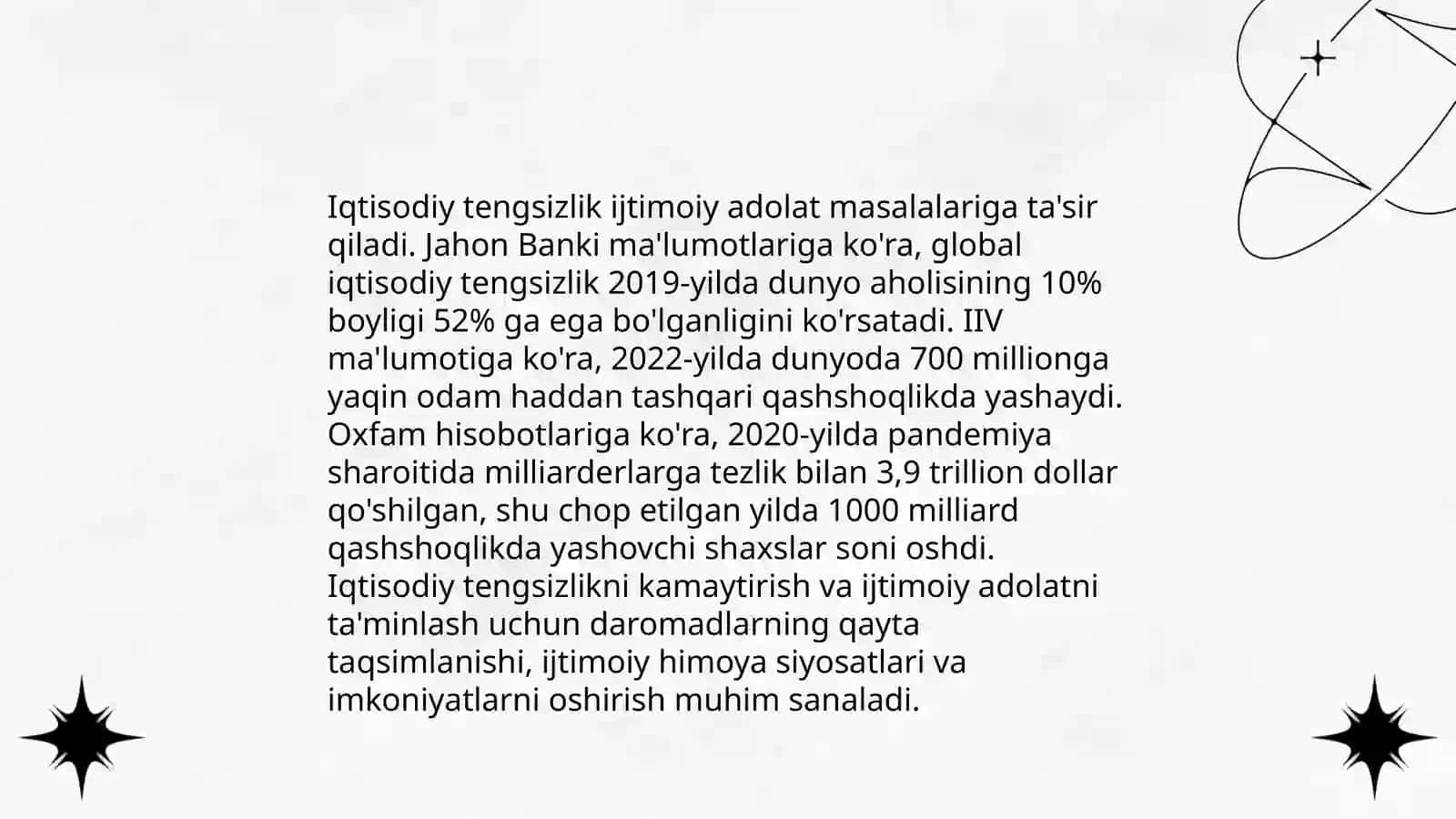 Bozor iqtisodiyoti sharoitida daromadlar tengsizligi 4