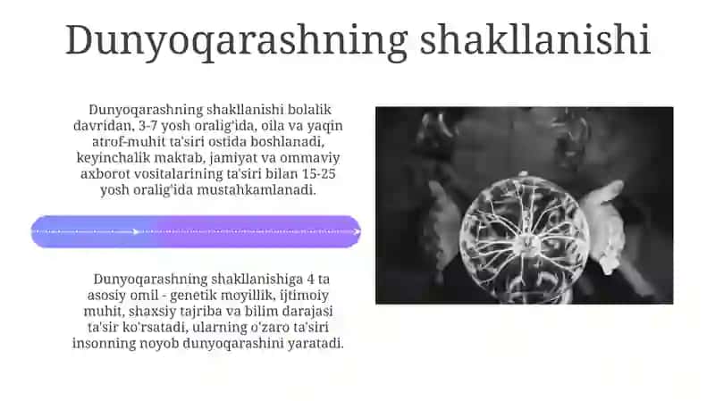 Dunyoqarashning mohiyati, tuzilishi va asosiy funksiyalar 4