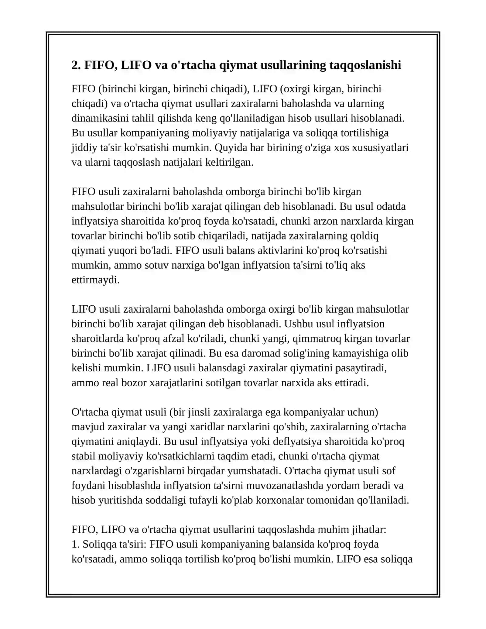 XARANATLARNI BAHOLASH VA ULARNING DINAMIKASI 4