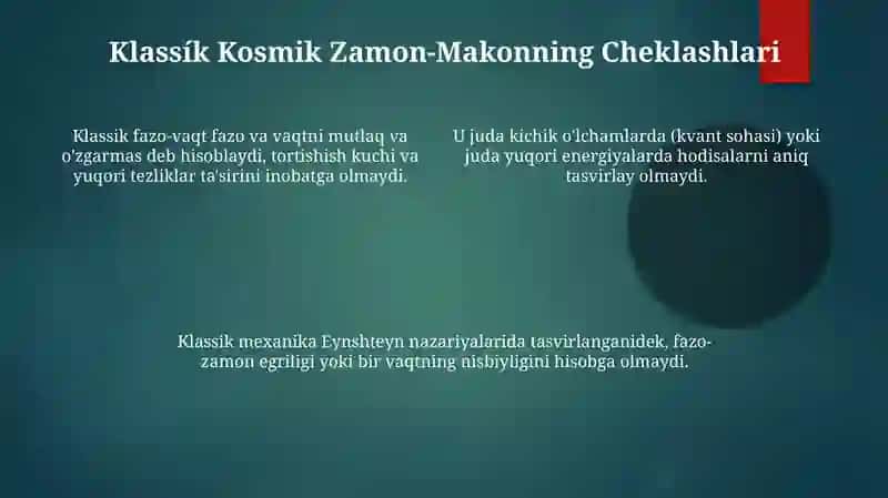 Klassik mexanikada fazo va vaqt 4