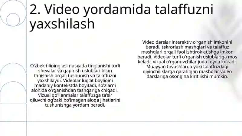 O'zbek tilini o'qitishda videomateriallardan foydalanish 4
