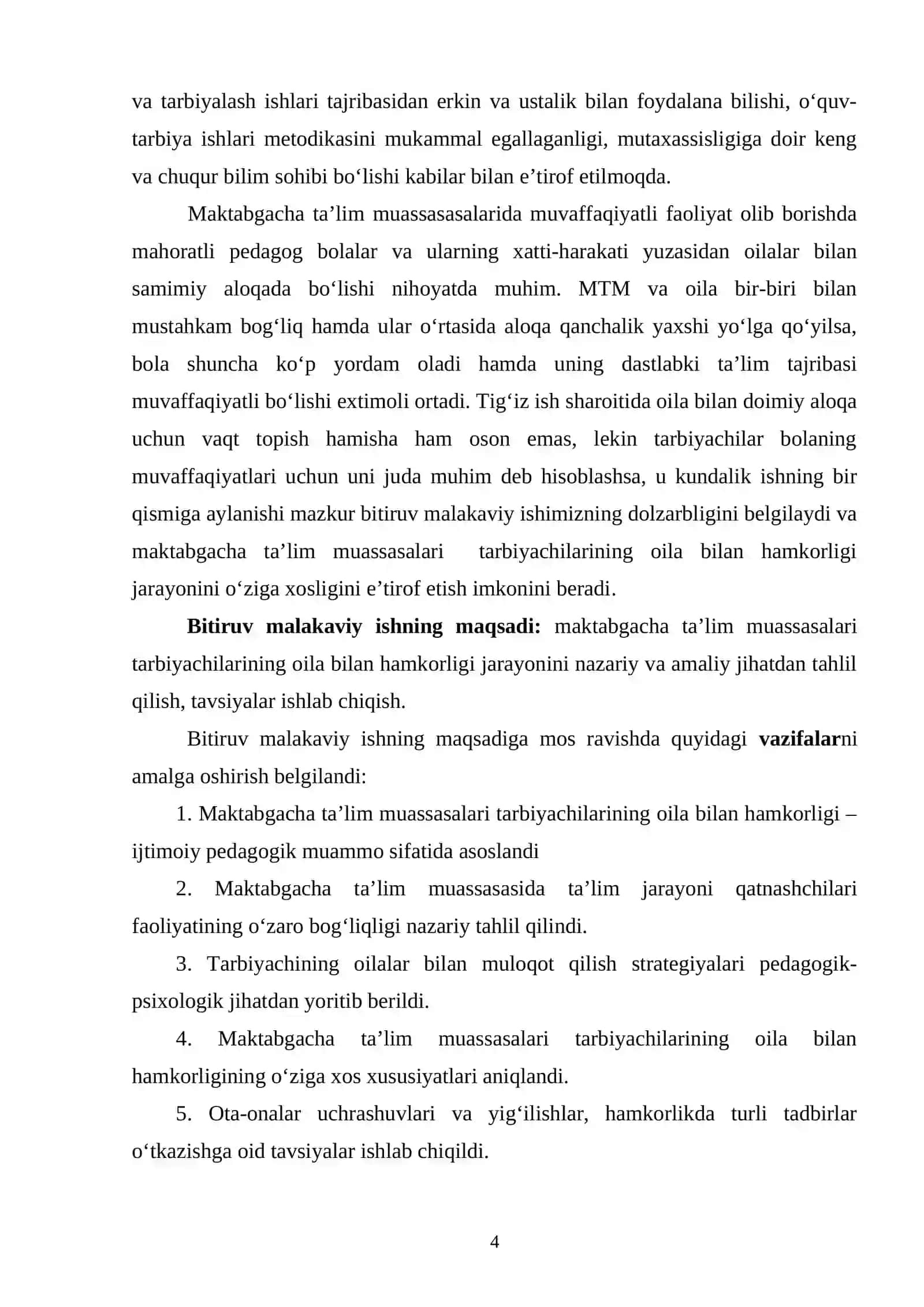 MAKTABGACHA TA’LIM MUASSASALARI  TARBIYACHILARINING OILA BILAN HAMKORLIGI 4