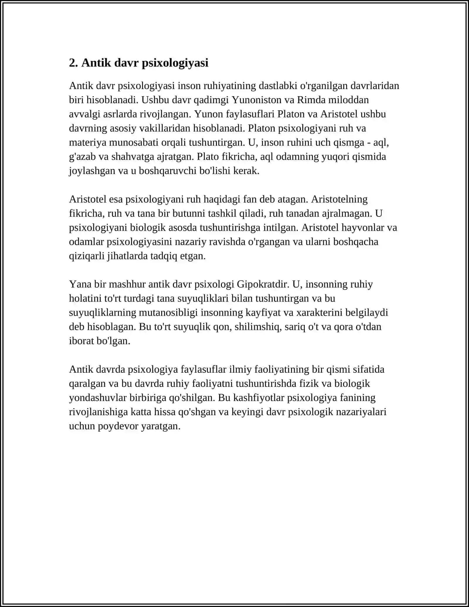 Psixologiya Fanining Taraqqiyoti Tarixi 4