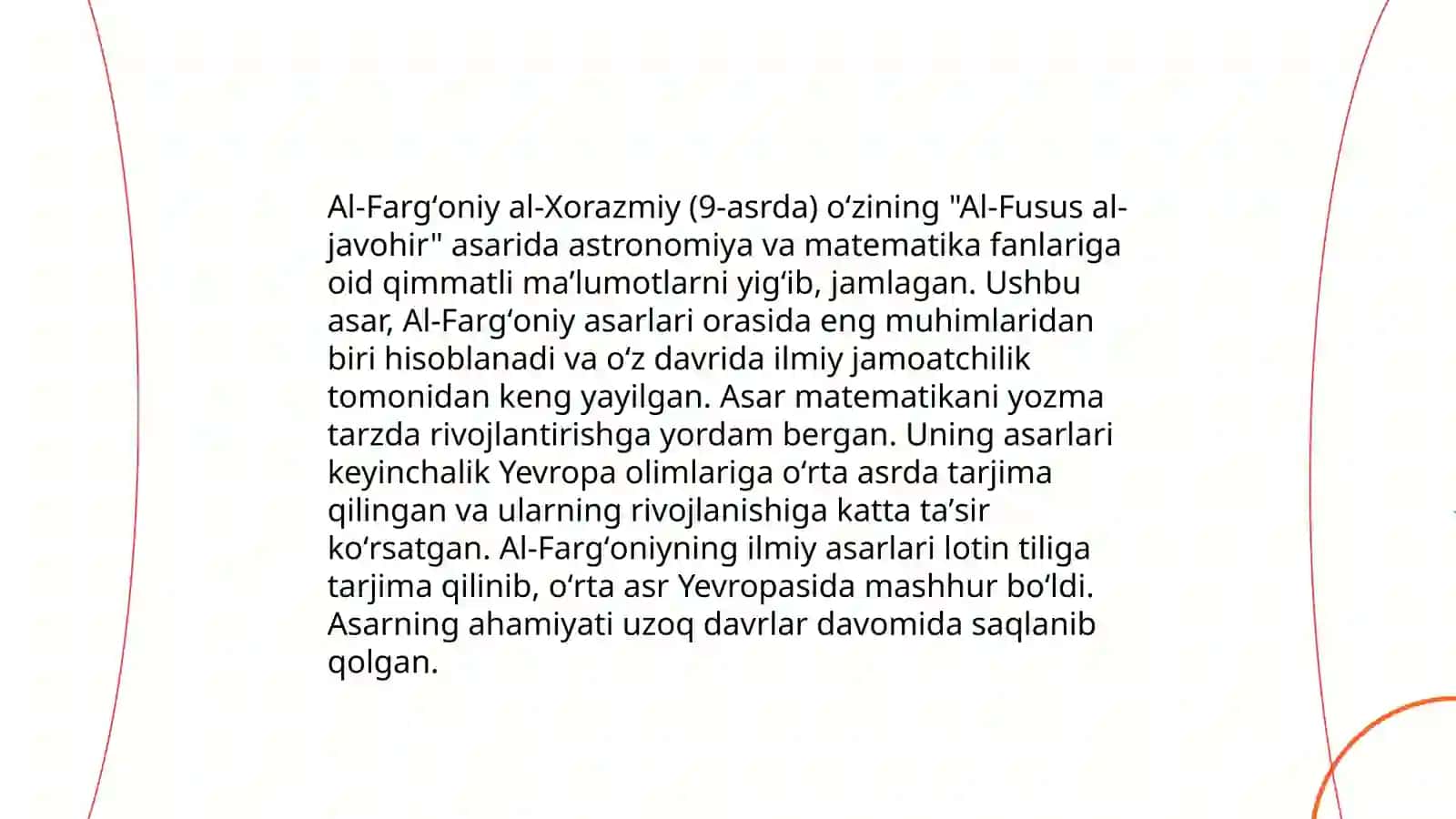 Ahmad Al-Fargʻoniy merosi 4