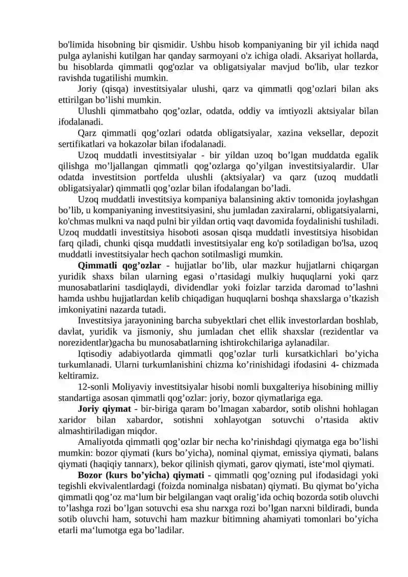 Investitsiyalar hisobi 4