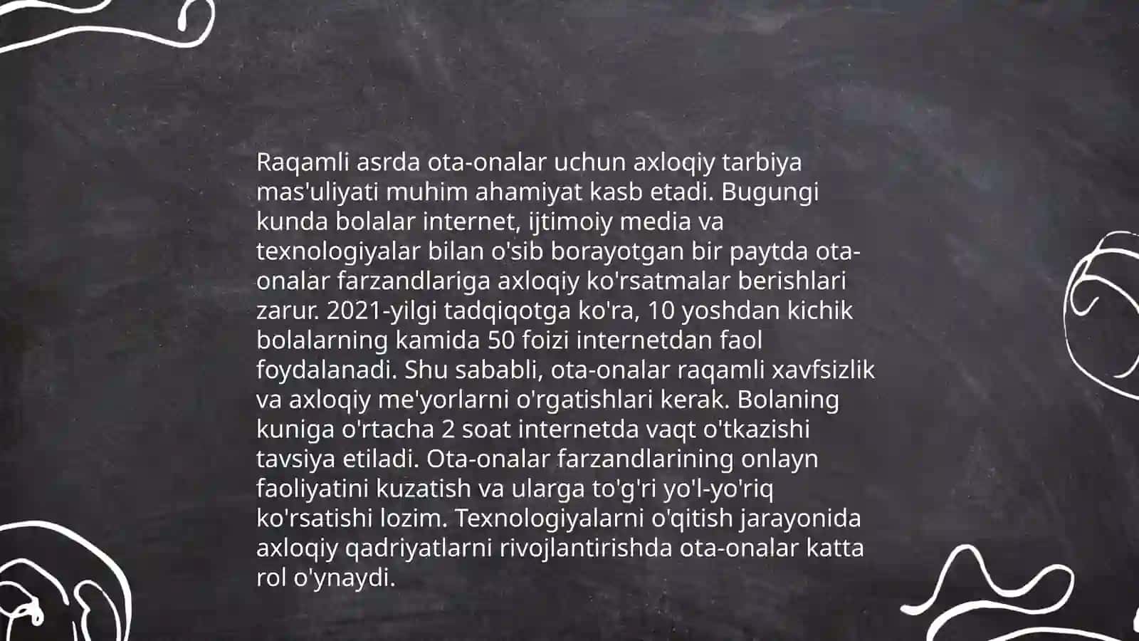 Zamonaviy ahloqiy tarbiyaning yutuqlari va kamchiliklari 4
