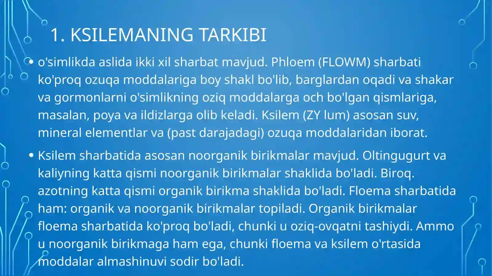 Ksilema va floemaning tuzilishi 4