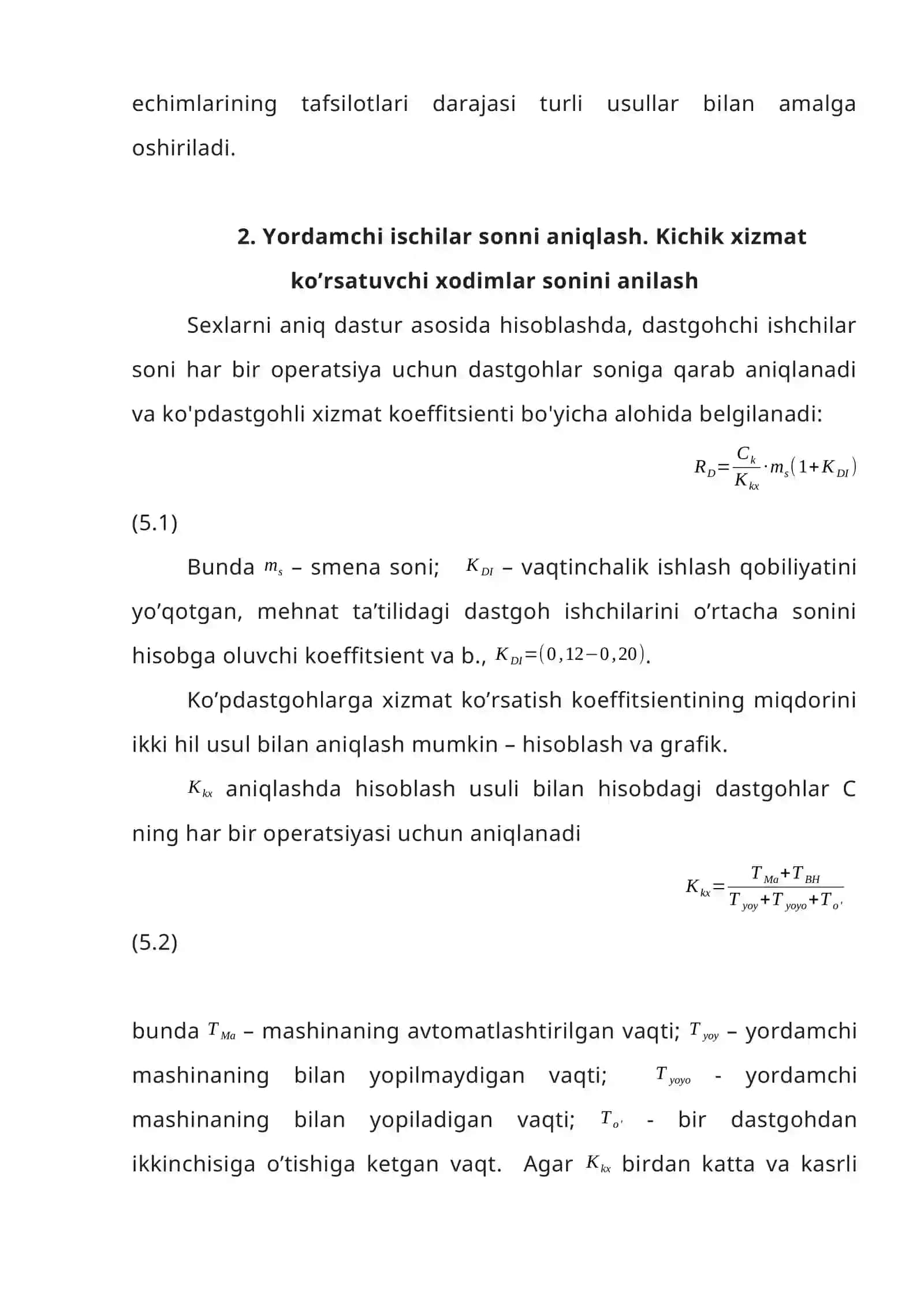 MEXANIK YIG’UV SEXINING ISHCHILAR TARKIBINI VA ULARNI SONINI ANIQLASH 4