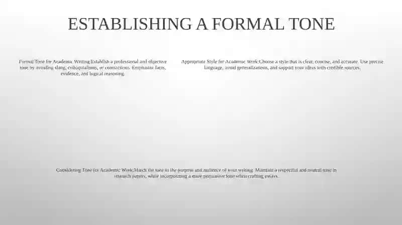 Considering Appropriate Style And Tone For Academic Work 4