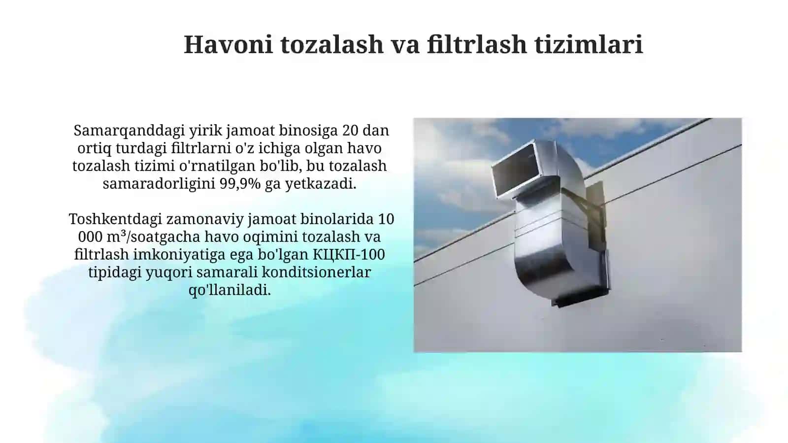 Jamoat binolari uchun zamonaviy kondisionerlash tizimlari 4