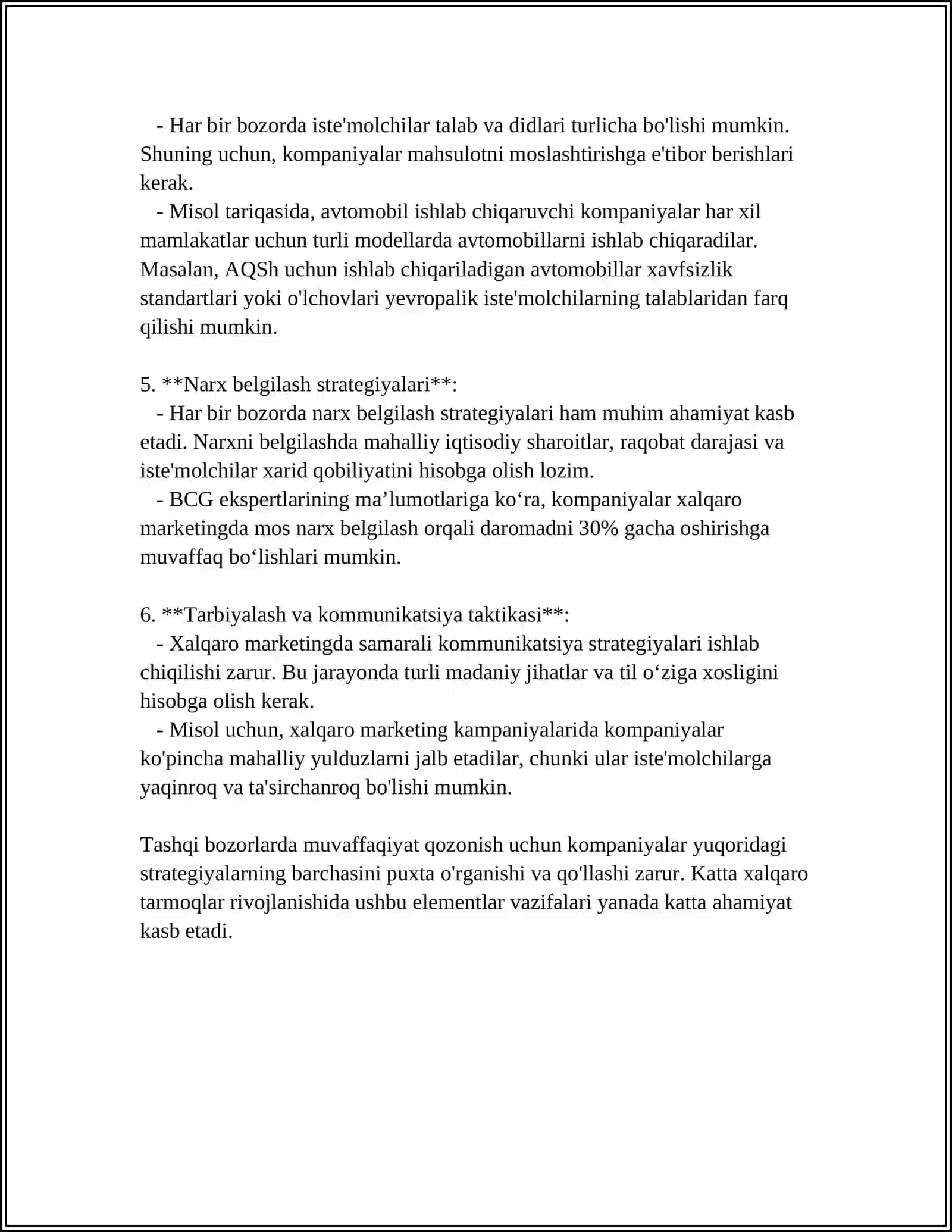 Xalqaro Marketingdagi Tadqiqotlar 4