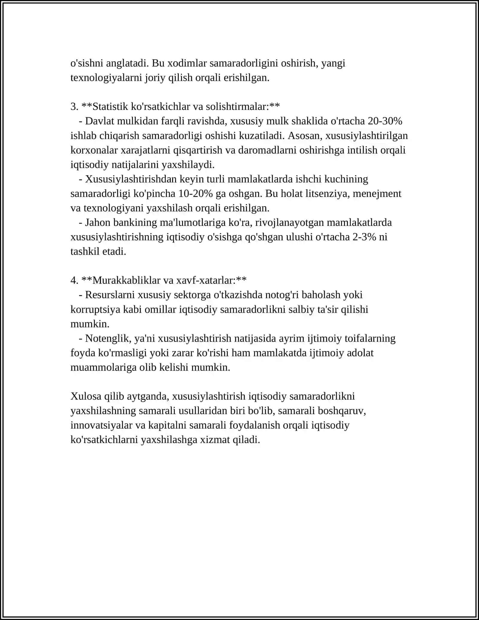DAVLAT MULKINI TASARRUFIDAN CHIQARISH VA XUSUSIYLASHTIRISHNING JAHON TAJRIBASI 4