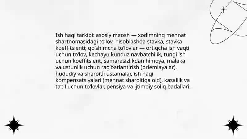 Korxonaning ish haqi tizimi 4