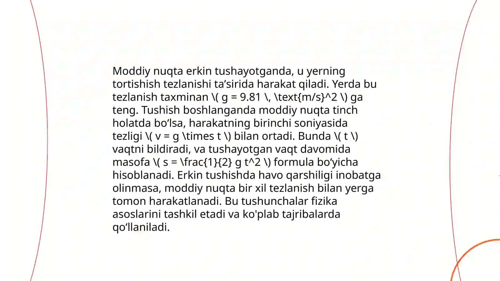 Moddiy nuqta dinamikasining 2asosiy masalasi. Moddiy nuqtaning nisbiy harakati 4