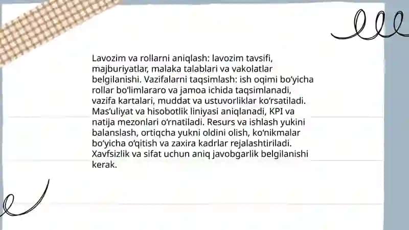 Ishlab chiqarish korxonalarida jamoa tuzish va ish jarayonlarini tashkil etish 4