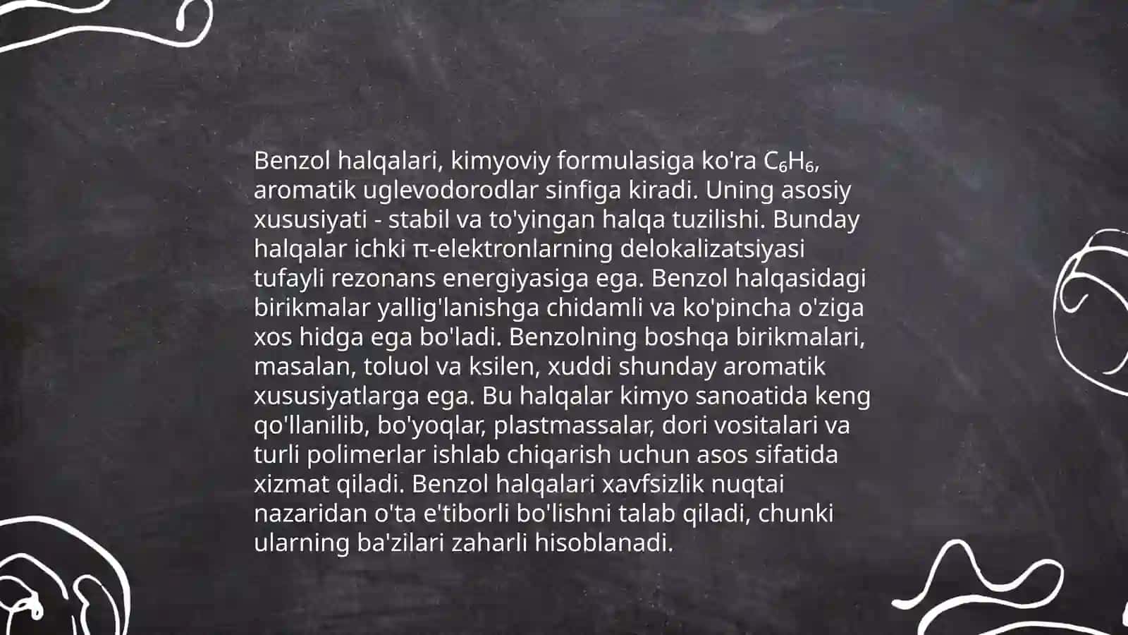 Kop halqali aromatik birikmalar 4