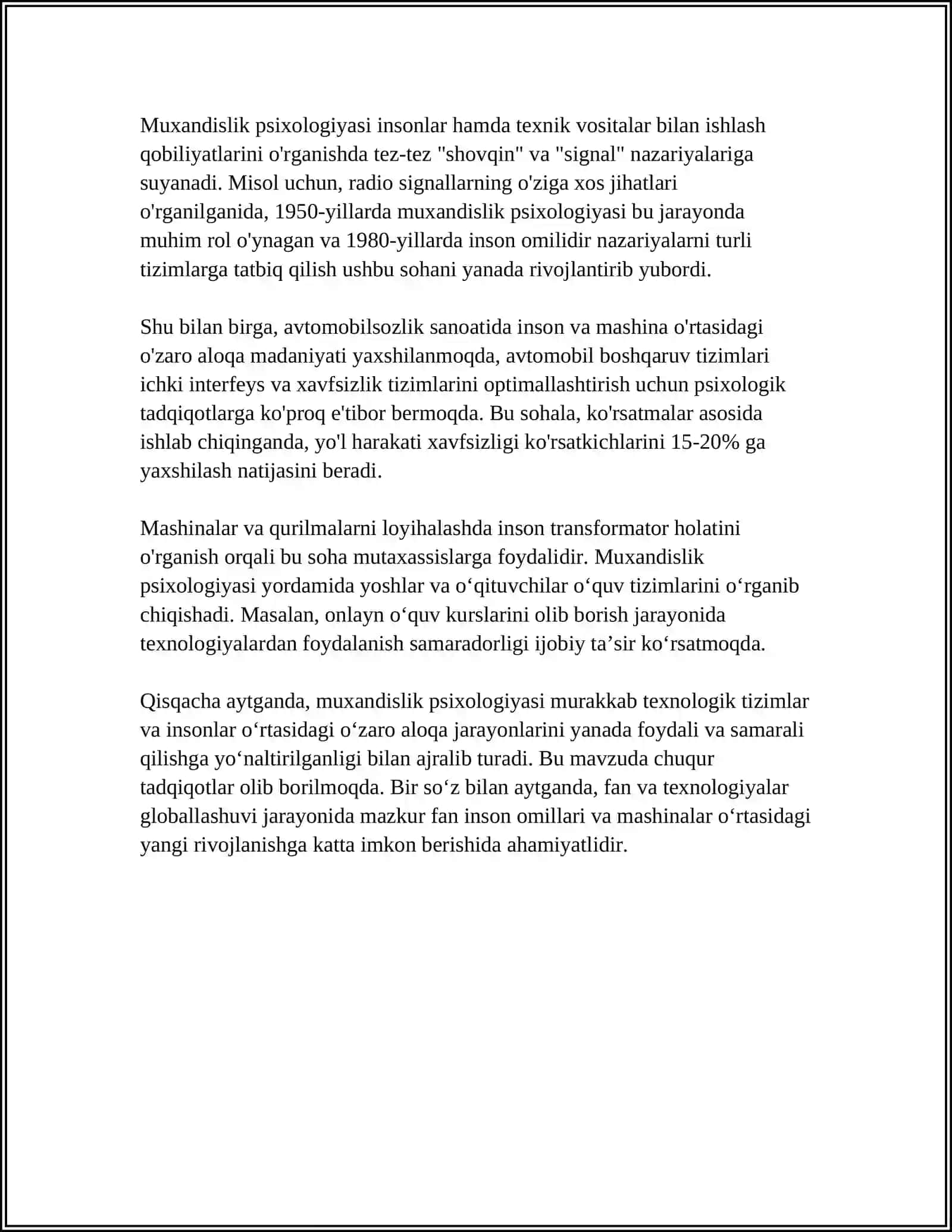 Muxandislik psixologiyasi fanining mohiyati 4