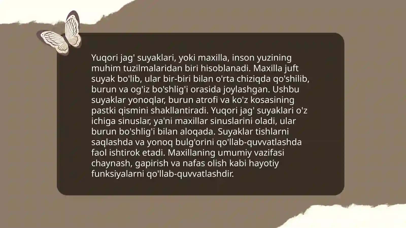 Kalla suyaklari, yuqori jag suyaklari 4