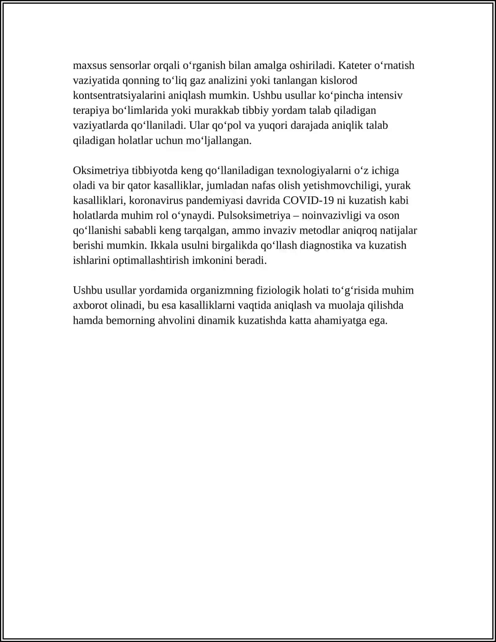 TOʻQIMANI KISLAROD BILAN TOʻYINISHINI ANIQLASH USULLARI 4