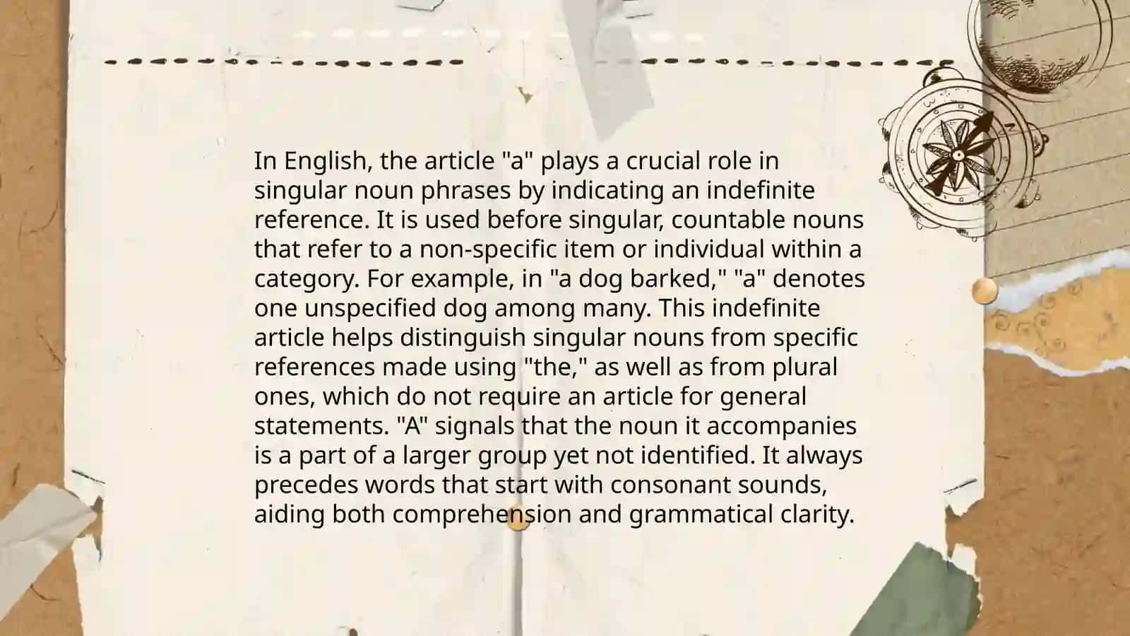 Articles the, a |an and zero article 4
