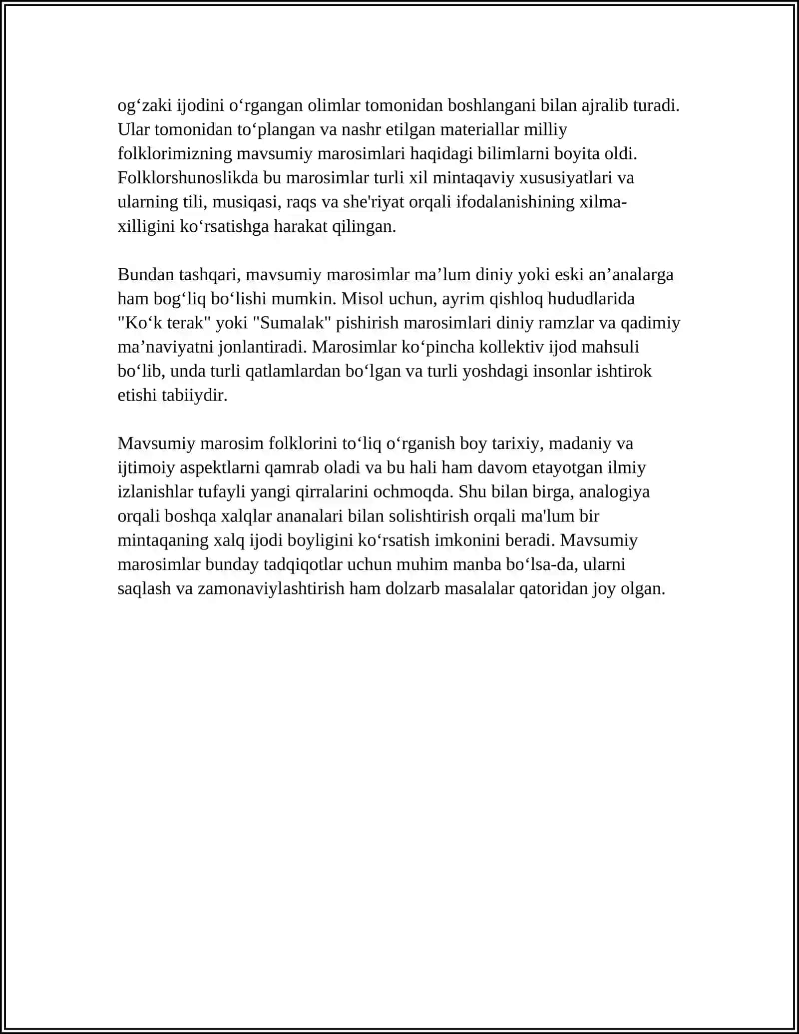 MAVSUMIY MAROSIM FOLKLORI NAMUNALARI BADIYATI VA ULARNING TAHLILI 4