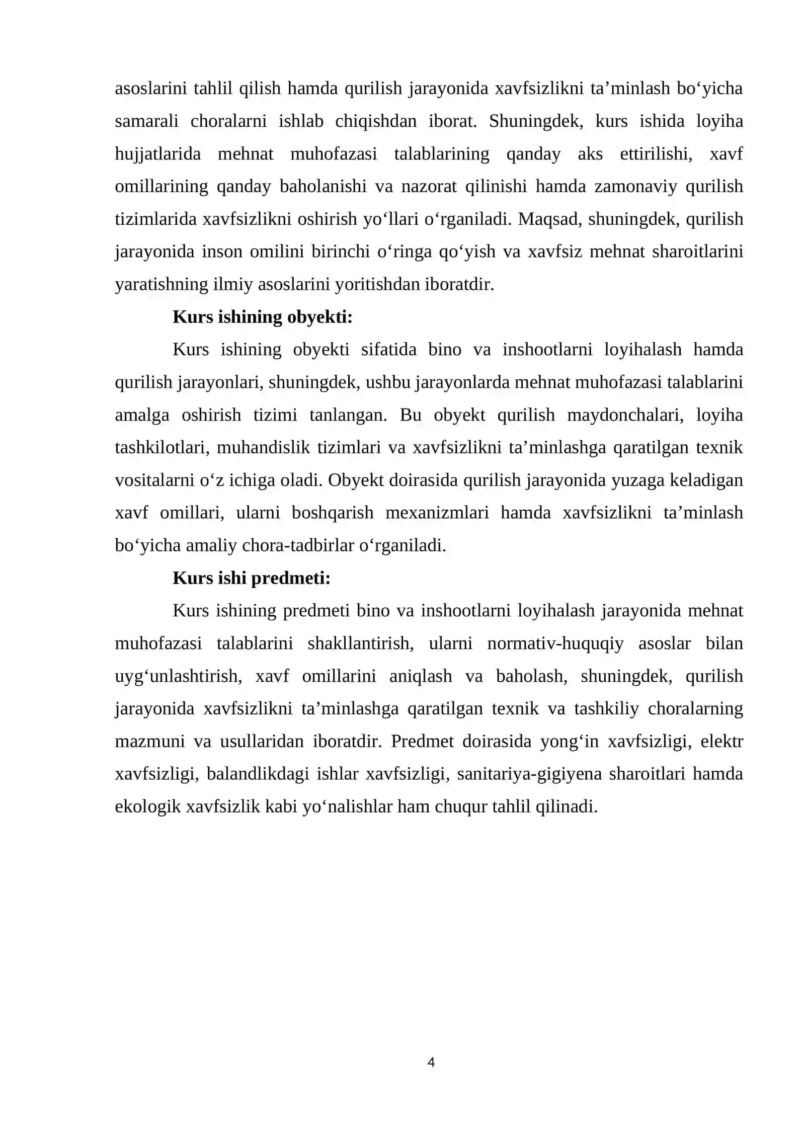 Bino va inshootlarni loyihalashda mehnat muhofazasi talablari 4