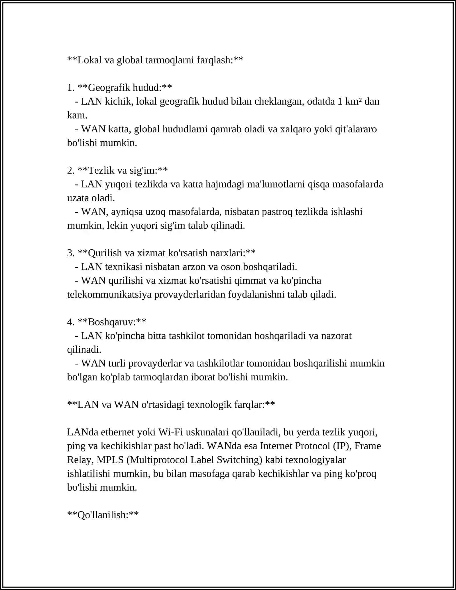 LOKAL VA GLOBAL TARMOQLAR 4