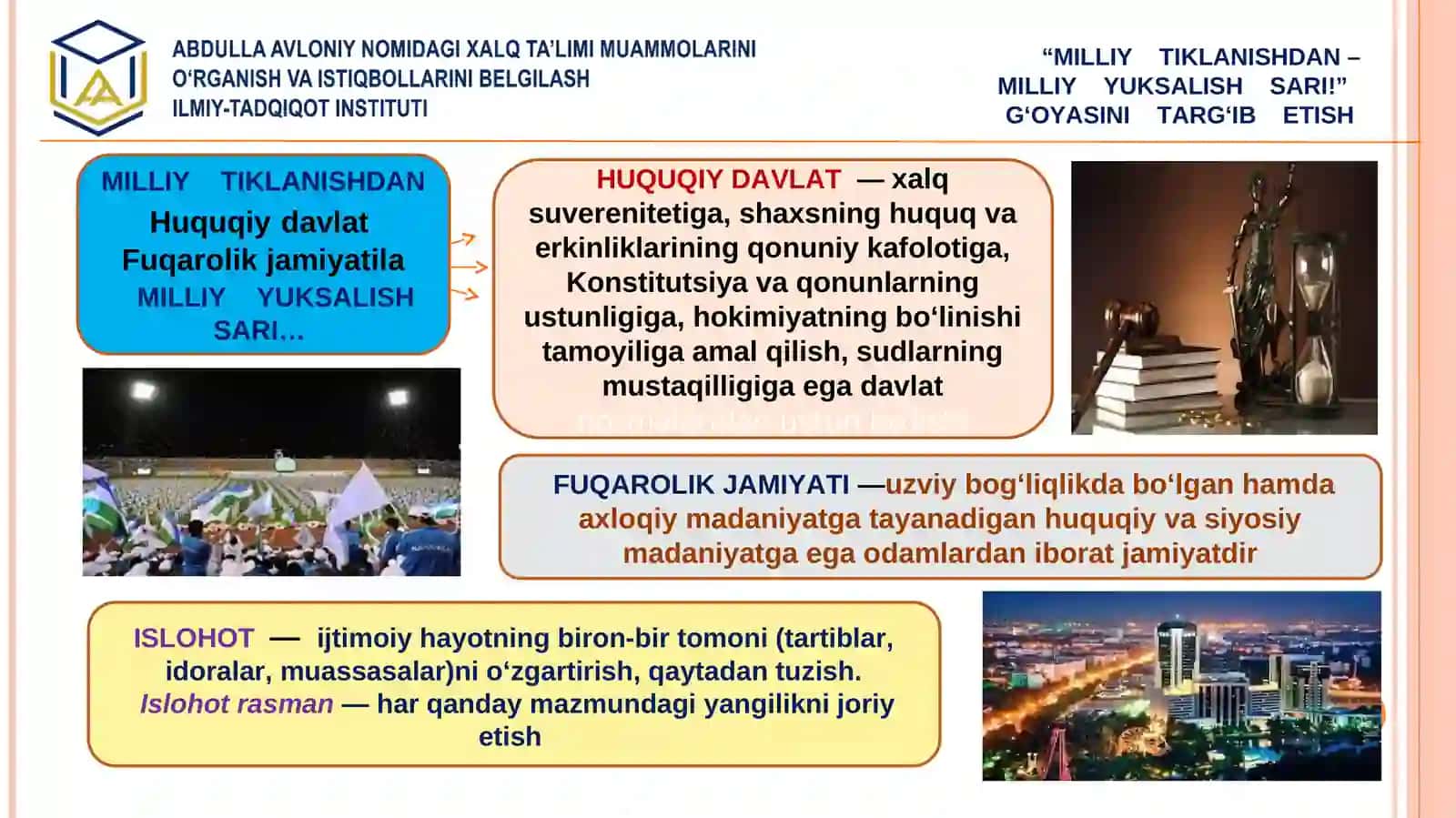 “MILLIY TIKLANISHDAN – MILLIY YUKSALISH SARI!” G‘OYASINI TARG‘IB ETISH 4