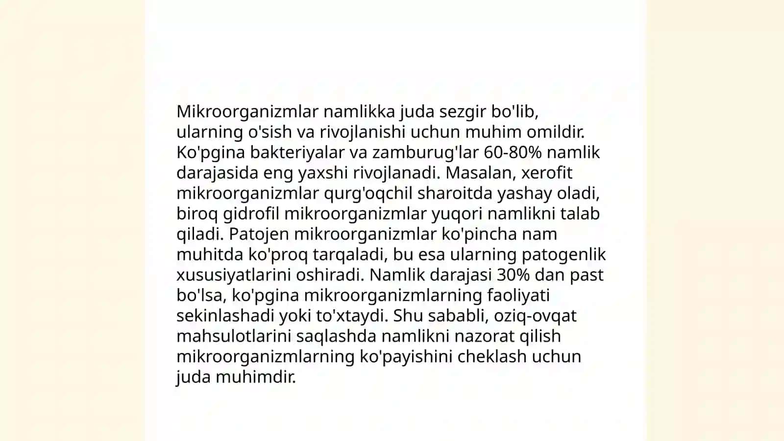 Mikroorganizmlar faoliyatiga tashqi faktorlar taʼsiri 4